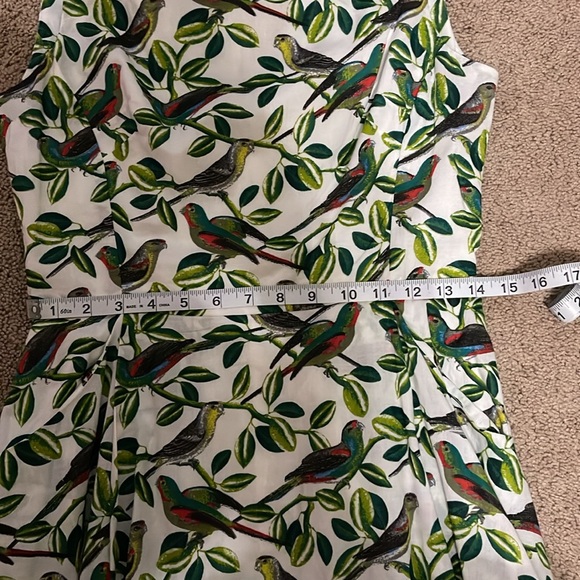 NWOT Emily and Fin Jasmine Parakeets Print Dress - Picture 8 of 9